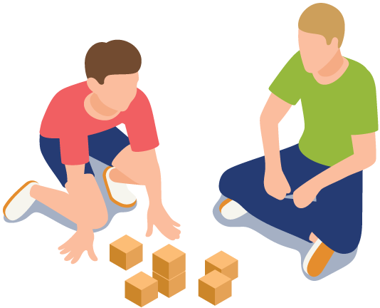 child completing an assessment task